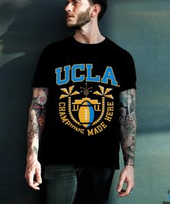 Official Ucla Football Black Gridiron Jon Jon Vaughns T shirt