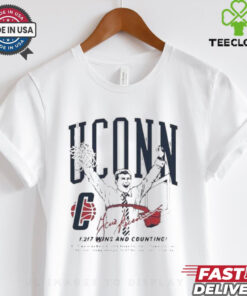 Official Uconn Basketball Geno Auriemma 1217 Wins And Counting All Time shirt