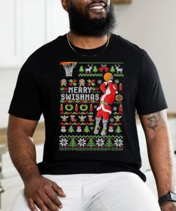 Official Ugly Merry Christmas Basketball Xmas Pajama T Shirt