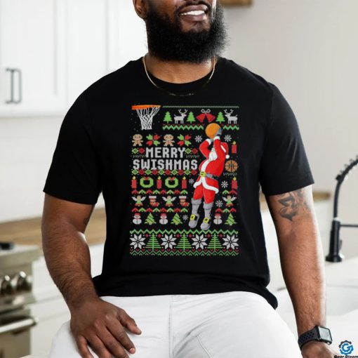 Official Ugly Merry Christmas Basketball Xmas Pajama T Shirt