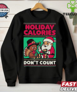 Official Ugly Sweater Holiday Food Santa Thanksgiving Dinner 2024 Shirt