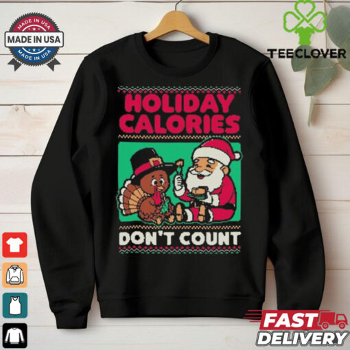 Official Ugly Sweater Holiday Food Santa Thanksgiving Dinner 2024 Shirt