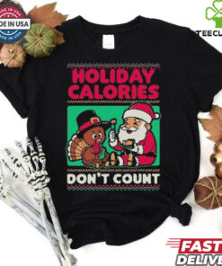 Official Ugly Sweater Holiday Food Santa Thanksgiving Dinner 2024 Shirt
