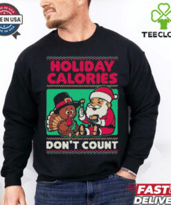 Official Ugly Sweater Holiday Food Santa Thanksgiving Dinner 2024 Shirt
