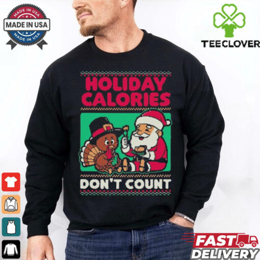 Official Ugly Sweater Holiday Food Santa Thanksgiving Dinner 2024 Shirt
