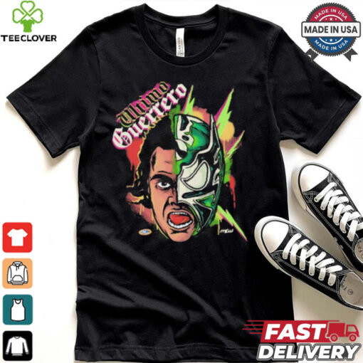 Official Ultimo Guerrero Split Mask MLW t shirt