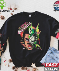 Official Ultimo Guerrero Split Mask MLW t shirt