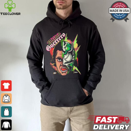 Official Ultimo Guerrero Split Mask MLW t shirt