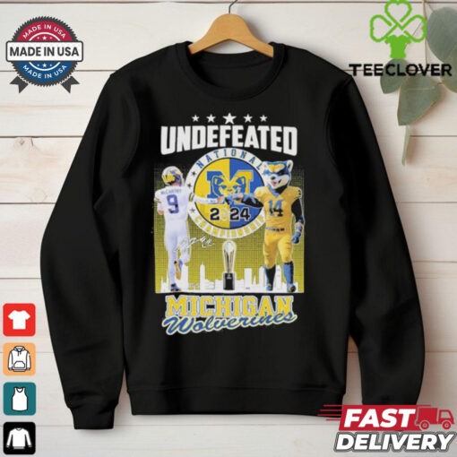 Official Undefeated 2024 Champions Michigan Wolverines football shirt