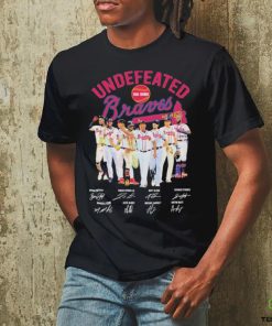 Official Undefeated Atlanta Braves 100 Wins Signatures 2023 Shirt