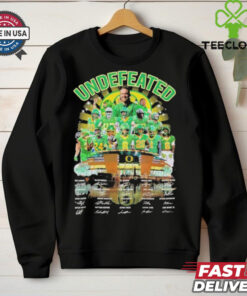 Official Undefeated Oregon Ducks Players Signatures shirt