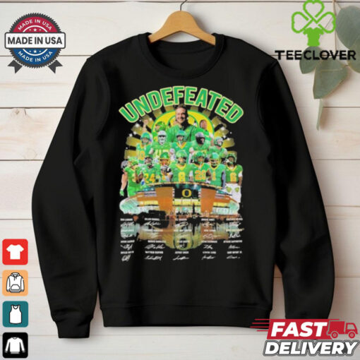 Official Undefeated Oregon Ducks Players Signatures shirt