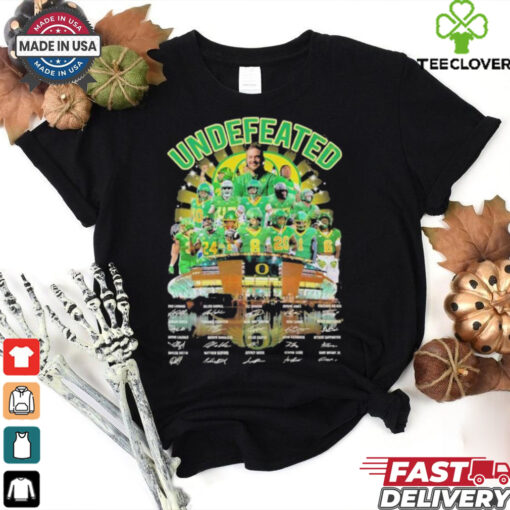 Official Undefeated Oregon Ducks Players Signatures shirt