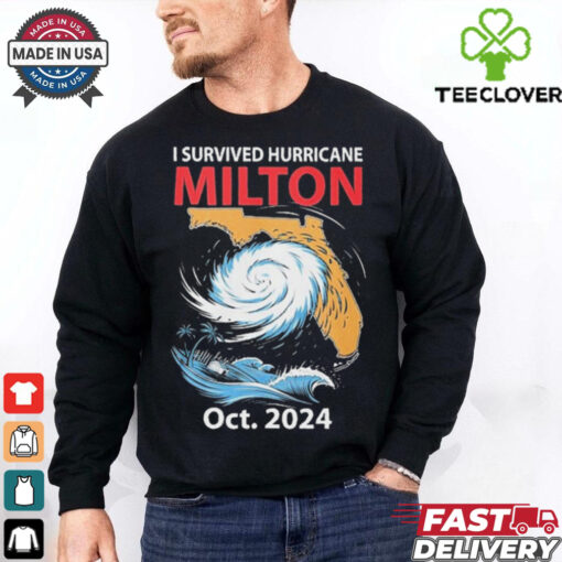 Official United State I Survived Hurricane Milton Oct 2024 Graphic t hoodie, sweater, longsleeve, shirt v-neck, t-shirt