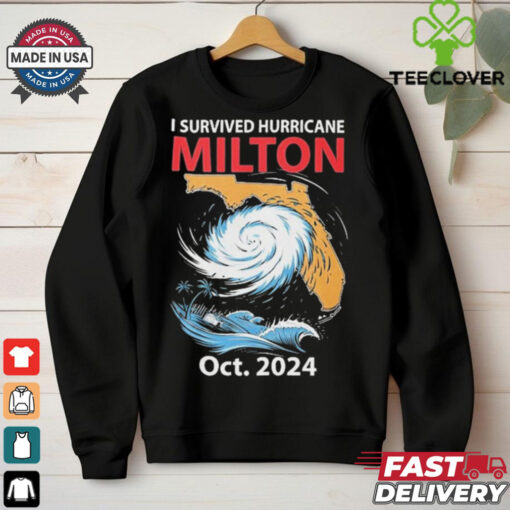 Official United State I Survived Hurricane Milton Oct 2024 Graphic t hoodie, sweater, longsleeve, shirt v-neck, t-shirt