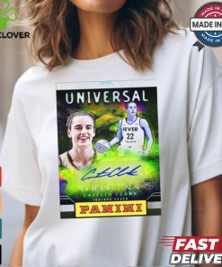 Official Universal Panini Origins Caitlin Clark Indiana Fever Signature poster t shirt
