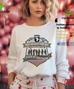 Official Usa 101st ab easy company ww2 reenactment group band of brothers logo T shirt