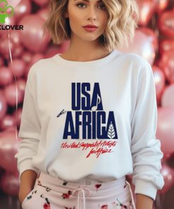 Official Usa for Africa united support of artists for Africa T shirt