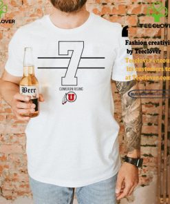 Official Utah Football Cameron Rising 7 t shirt