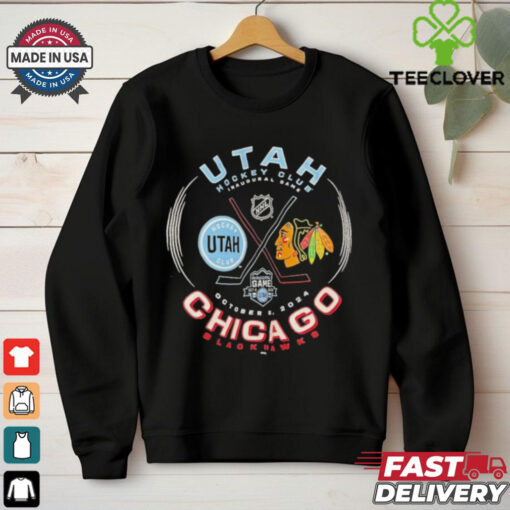 Official Utah Hockey Vs Chicago Blackhawks 2024 Inaugural Game October 8, 2024 hoodie, sweater, longsleeve, shirt v-neck, t-shirt