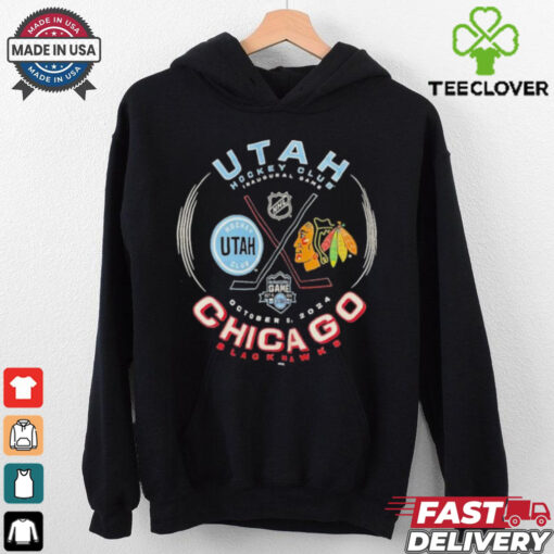 Official Utah Hockey Vs Chicago Blackhawks 2024 Inaugural Game October 8, 2024 hoodie, sweater, longsleeve, shirt v-neck, t-shirt