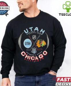 Official Utah Hockey Vs Chicago Blackhawks 2024 Inaugural Game October 8, 2024 hoodie, sweater, longsleeve, shirt v-neck, t-shirt