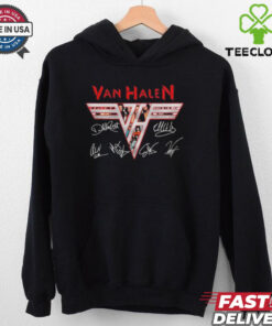 Official Van Halen Runnin’ With The Devil Eruption Signatures Shirt