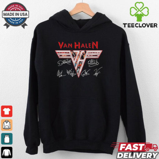 Official Van Halen Runnin’ With The Devil Eruption Signatures Shirt