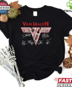 Official Van Halen Runnin’ With The Devil Eruption Signatures Shirt