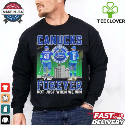 Official Vancouver Canucks Forever Not Just When We Win shirt