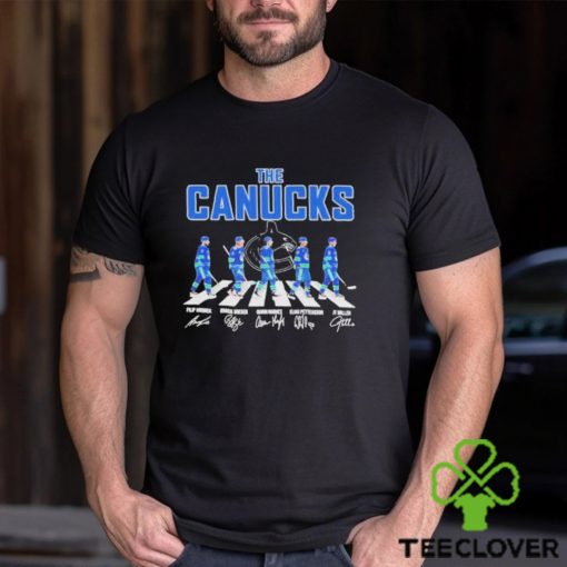 Official Vancouver Canucks Player Walking Abbey Road Signature Shirt