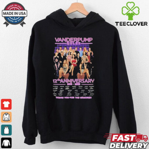 Official Vanderpump Rules 12th Anniversary 2013 2025 Signature Thank You For The Memories Unisex T shirts