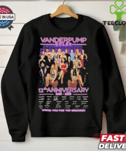 Official Vanderpump Rules 12th Anniversary 2013 2025 Signature Thank You For The Memories Unisex T shirts