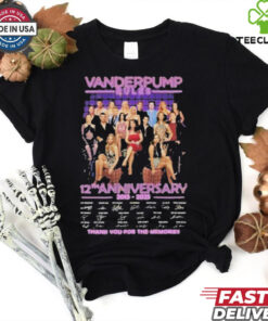Official Vanderpump Rules 12th Anniversary 2013 2025 Signature Thank You For The Memories Unisex T shirts
