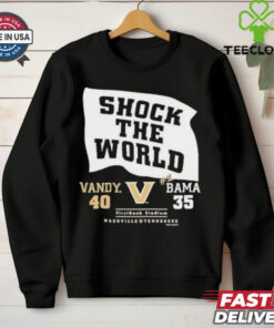 Official Vandy 40 35 Bama Vanderbilt Commodores Shock The World 2024 Shirt