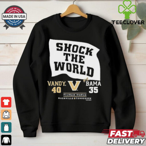 Official Vandy 40 35 Bama Vanderbilt Commodores Shock The World 2024 Shirt