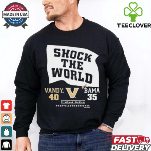 Official Vandy 40 35 Bama Vanderbilt Commodores Shock The World 2024 Shirt