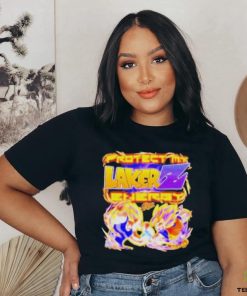 Official Vegeta vs goku protect my Lakers energy T shirt