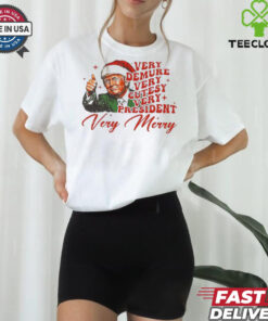 Official Very Demure Very Cutesy Very President Very Merry Trump Won Again T shirt