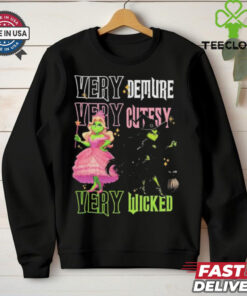 Official Very Demure Very Cutesy Very Wicked Grinch Christmas T Shirt