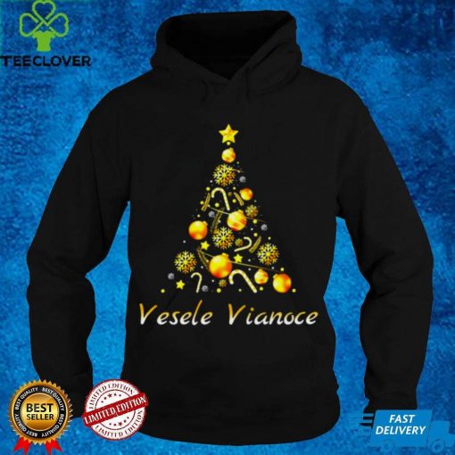 Official Vesele Vianoce Slovak Merry Christmas Tree Slovakian Shirt hoodie, sweater hoodie, sweater, longsleeve, shirt v-neck, t-shirt