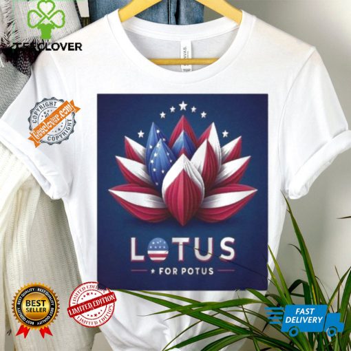 Official Vibrant Lotus Flower Graphic T Shirt