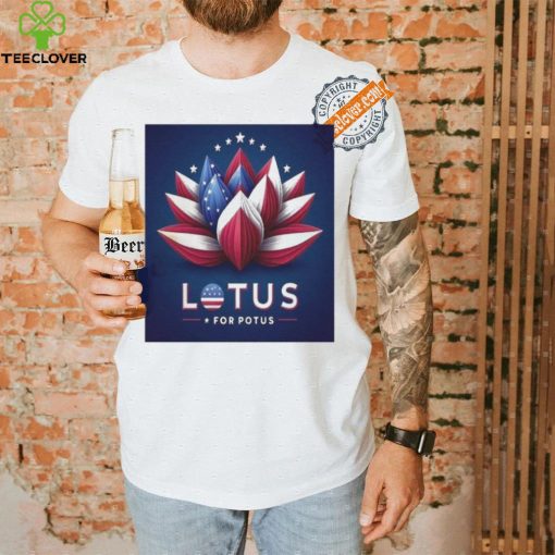 Official Vibrant Lotus Flower Graphic T Shirt