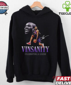Official Vince Carter Vinsanity Toronto Raptors Celebrating A Legend Signature t shirt