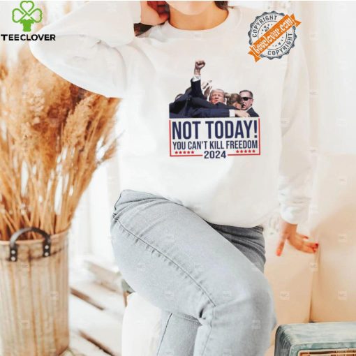 Official Vintage Donald Trump Not Today You Cant Kill Freedom T Shirt