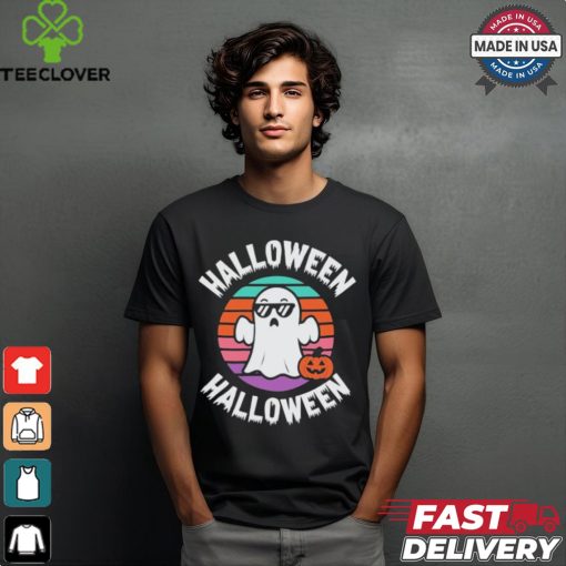 Official Vintage Halloween Boo Ghost Halloween T shirt