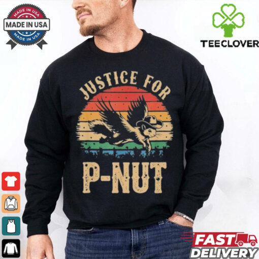 Official Vintage Justice For Peanut P’Nut Pnut Squirrel Lover T Shirt