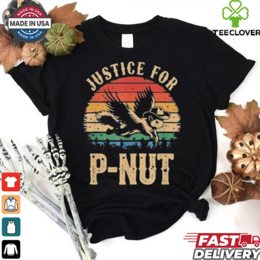 Official Vintage Justice For Peanut P’Nut Pnut Squirrel Lover T Shirt