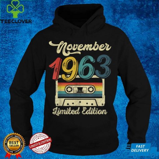 Official Vintage November 1963 Cassette 58th Birthday Decorations Sweater Shirt
