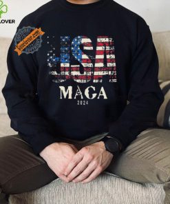 Official Vintage Usa Flag Ultra Maga Gun Usa Trump 2024 T Shirt